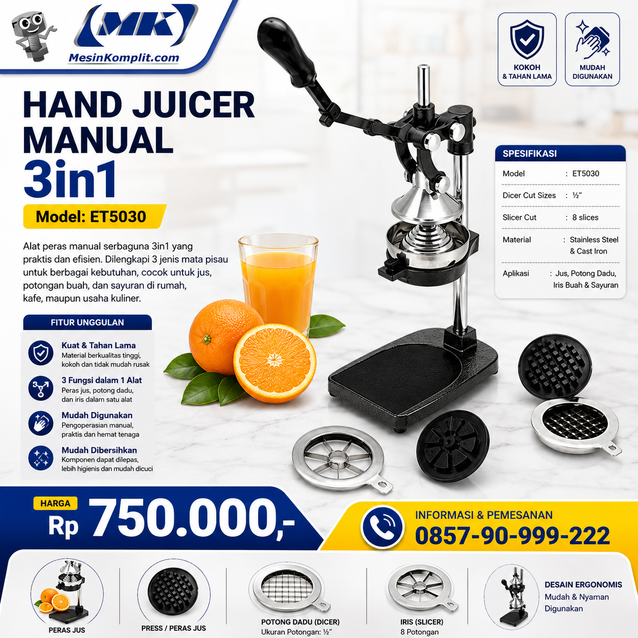 Juicer Pemotong Buah Comb...